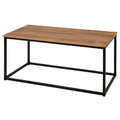 Moderner Akzenttisch in Eichenoptik, 90x48x40 cm, max. Belastung 20 kg, schwarzes Metallgestell