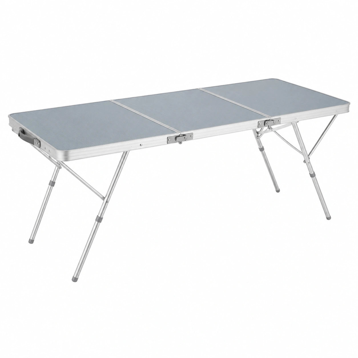 Tectake Aluminium Klapptisch für Garten und Terrasse, wetterfest, 180x70x70,5 cm