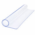 Wasserdichte transparente PVC-Tischdecke 2mm für Rechtecktische, Vinyl-Bezug für Gartenmöbel, Öl- und schmutzabweisend (Größe: 100x150cm)