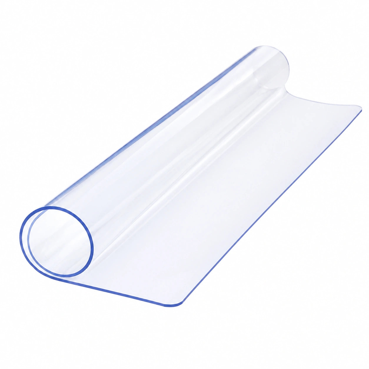 Wasserdichte transparente PVC-Tischdecke 2mm für Rechtecktische, Vinyl-Bezug für Gartenmöbel, Öl- und schmutzabweisend (Größe: 100x150cm)