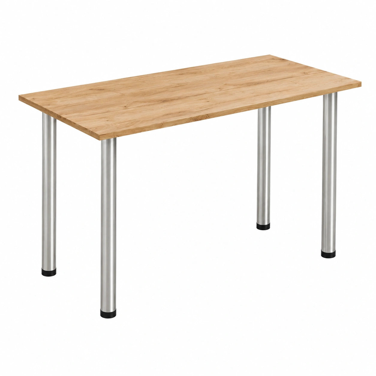 Moderner Esstisch mit Chrombeinen 70x40 cm für Esszimmer und Büro - Gold Craft