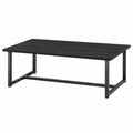 Retro Couchtisch mit Stauraum, 90x45x42cm Wohnzimmertisch, Metallgestell, einfache Montage